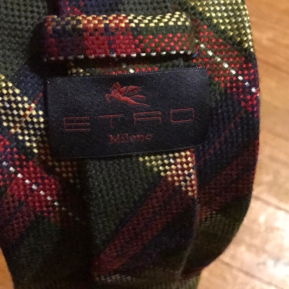 Etro Plaid tie mixed wool/ silk - Picture 2 of 3